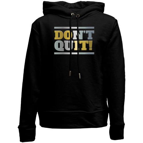 Детский худи без флиса don`t quit (do it)